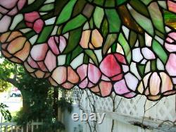 Arts and Crafts, Art Nouveau, Art Deco LEADED GLASS, STAINED GLASS LAMP SHADE