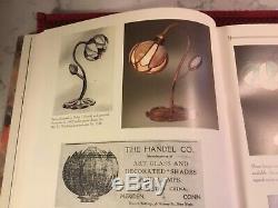 Authentic Antique Handel Lamp, water lily tulip, 1902 in Handel books, signed
