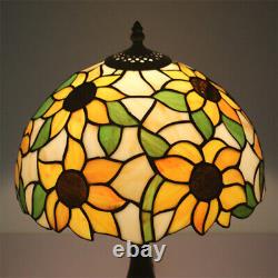 Baroque Stained Glass Bedroom Table Light Sunflower Desk Light Tiffany Desk Lamp