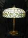 Beautiful 1920's Lamb Brothers & Green Stained Glass Lamp