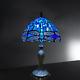 Beautiful Dragonfly Design Tiffany Style Table Desk Lamp Stained Glass Shade Uk