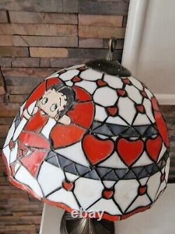 Betty Boop Danbury Mint Stained Glass Lamp. USED. Rare