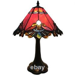 Bieye L10021 Baroque Tiffany Style Stained Glass Table Lamp Night Light