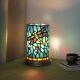 Blivuself Tiffany Style Stained Glass Dragonfly Table Lamp Bedroom Bedside Fl