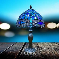 Blue Tiffany Stunning Quality Style HAND CRAFTED 10 Glass Table Desk LAMPS UK