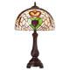 Bridges Of Erin 19h Claddagh Stained Glass Purple Dome Shade Table Lamp