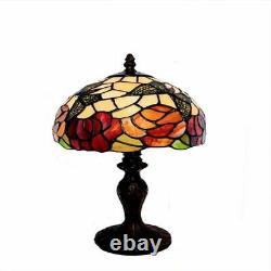 Butterflies And Flowers Tiffany Style Stained Glass Table Lamp