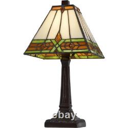 CAL Lighting & Accessories BO-3115AC 3115 Tiffany Table Lamp Dark Bronze