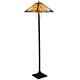 Casainc 655 In Multi-colored Outdoor Floor Lamp Stained Glass Shade