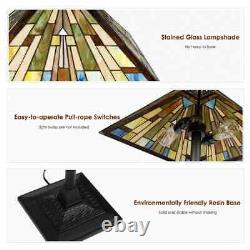 CASAINC 655 in Multi-Colored Outdoor Floor Lamp Stained Glass Shade