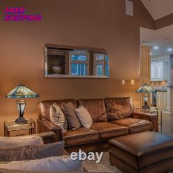 Capulina Tiffany Lamp Stained Glass Table Lamp with Night Light 3 Light 16X16X24