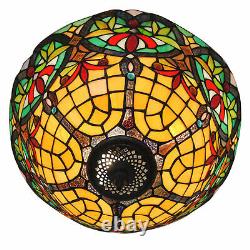 Ceiling Light Stained Glass Pendant Lamp Chandelier Flush Mount Fixture Tiffany