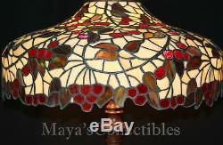 Chicago Mosaic Leaded Stained Glass Lamp Shade Cherry Tree Tiffany Style 25