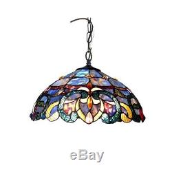 Chloe Lighting Tiffany Style Victorian Ceiling Lamp CH18091PV18-DH2