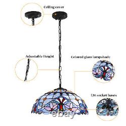 Classic Tiffany Style Stained Glass Shade Pendant Light Ceiling Lamp Fixture