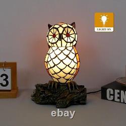 Cute Owl Lamp Tiffany Style Stained Glass Table Lamp Cute Animal Shape Table