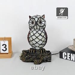 Cute Owl Lamp Tiffany Style Stained Glass Table Lamp Cute Animal Shape Table