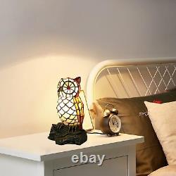 Cute Owl Lamp Tiffany Style Stained Glass Table Lamp Cute Animal Shape Table