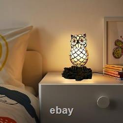 Cute Owl Lamp Tiffany Style Stained Glass Table Lamp Cute Animal Shape Table