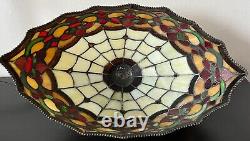 DALE TIFFANY AUTHENTIC RARE STAINED GLASS TABLE LAMP Retired Richardson Series