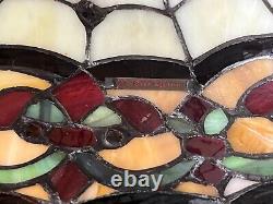 DALE TIFFANY AUTHENTIC RARE STAINED GLASS TABLE LAMP Retired Richardson Series