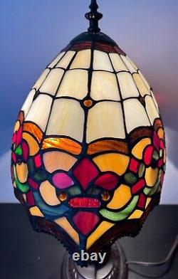 DALE TIFFANY AUTHENTIC RARE STAINED GLASS TABLE LAMP Retired Richardson Series