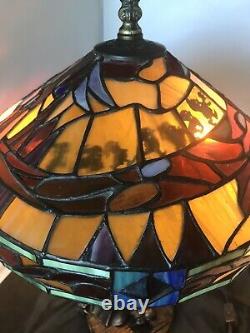 DISNEY Snow White Seven Dwarfs Stained Glass Tiffany Style Lamp Jody Daily READ