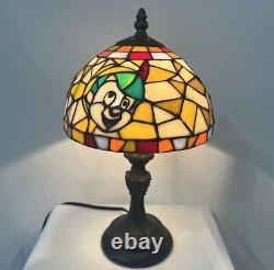 DISNEY Stained Glass Lamp Pinocchio 2001 Antique