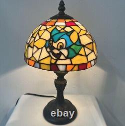 DISNEY Stained Glass Lamp Pinocchio 2001 Antique