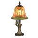 Dale Tiffany Hand Painted With Owl Accent Lamp, Antique Brass Ta15149