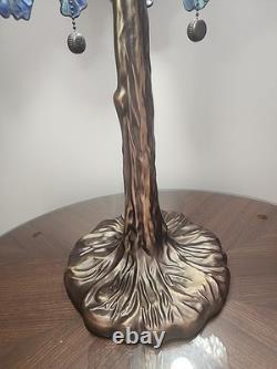 Dale Tiffany LIMITED EDITION Stained Glass Lamp WISTERIA IN BLOOM with COA 28 H