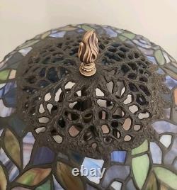 Dale Tiffany LIMITED EDITION Stained Glass Lamp WISTERIA IN BLOOM with COA 28 H