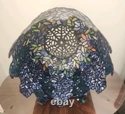 Dale Tiffany LIMITED EDITION Stained Glass Lamp WISTERIA IN BLOOM with COA 28 H