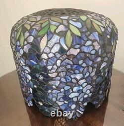 Dale Tiffany LIMITED EDITION Stained Glass Lamp WISTERIA IN BLOOM with COA 28 H
