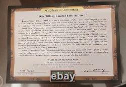 Dale Tiffany LIMITED EDITION Stained Glass Lamp WISTERIA IN BLOOM with COA 28 H