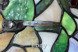 Dale Tiffany Lamp Shade Signed Numbered Stained Glass VINTAGE 18X 9 Nice