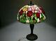Dale Tiffany Multicolor Rose Wall Plug In Stained Glass Table Lamp