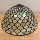 Dale Tiffany Stain Scale Glass Lamp Shade Signed