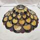 Dale Tiffany Stained Glass Lamp Shade Round 15x 7 Tall Signed-shade Only