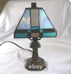 Dale Tiffany Table Lamp 11 Incandescent LED Tiffany Stained glass Antique Brass