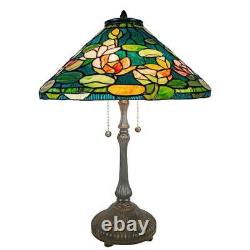 Dale Tiffany Table Lamps 25 Stained glass Stained glass Metal Round Fieldstone