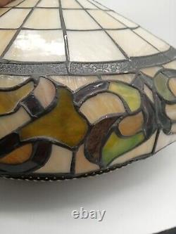 Dale Tiffany signed stained glass lamp shade rare
