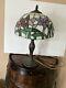Dale Tiffany Stained Glass Table Lamp. 19 Inches- Iris Pattern. Perfect Conditio