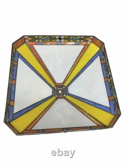 Danbury MINT Beagles Dogs Stained Glass Lamp Tiffany Style Lamp Shade RARE