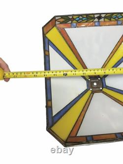 Danbury MINT Beagles Dogs Stained Glass Lamp Tiffany Style Lamp Shade RARE