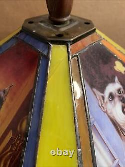 Danbury Mini-schnauzer Tiffany Style-stained Glass Lamp