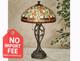 Darent Leaf Design Tiffany Style Stained Glass Table Lamp Free Shipping