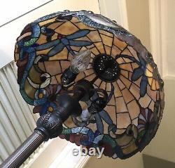 Design Toscano Art Nouveau Tiffany Style Stained Glass Style Floor Lamp