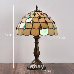 Dia12 H18 Tiffany Stained Glass Table Lamp Accent Lamp Desk Bedside Home Decor