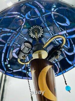 Disney Fantasia Sorcerer Mickey Tiffany Stained Glass Style Lamp